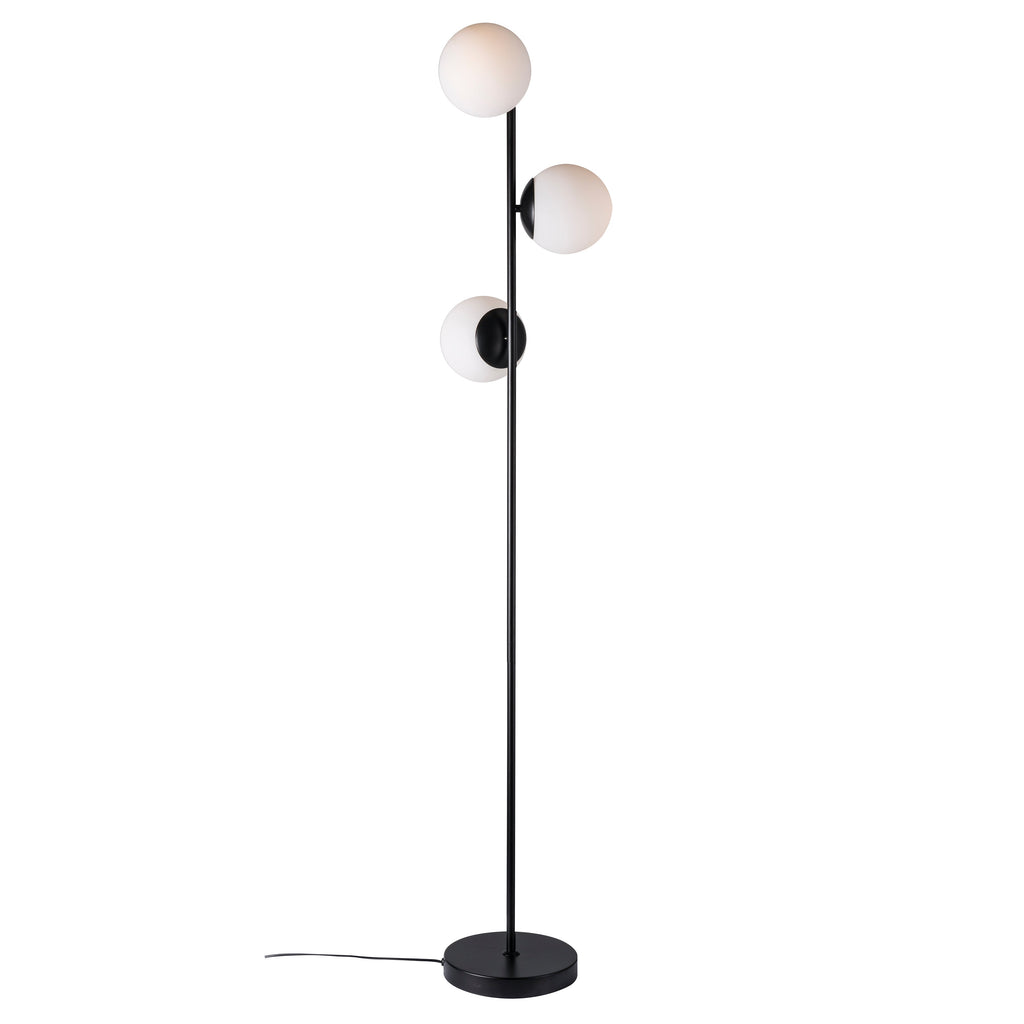 Lilly Floor Lamp, Black/Opal