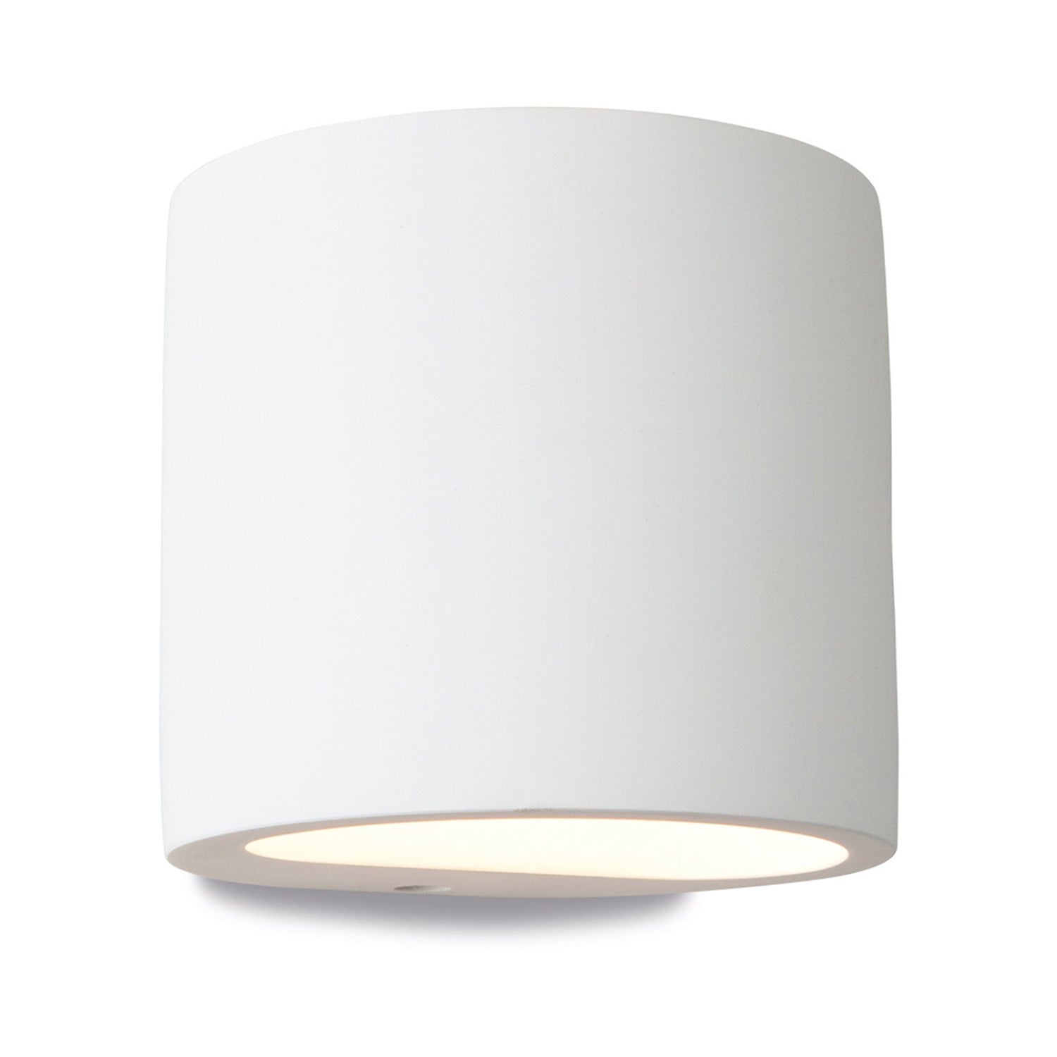 Luca Paintable Plaster Cylinder Up & Down Wall Light