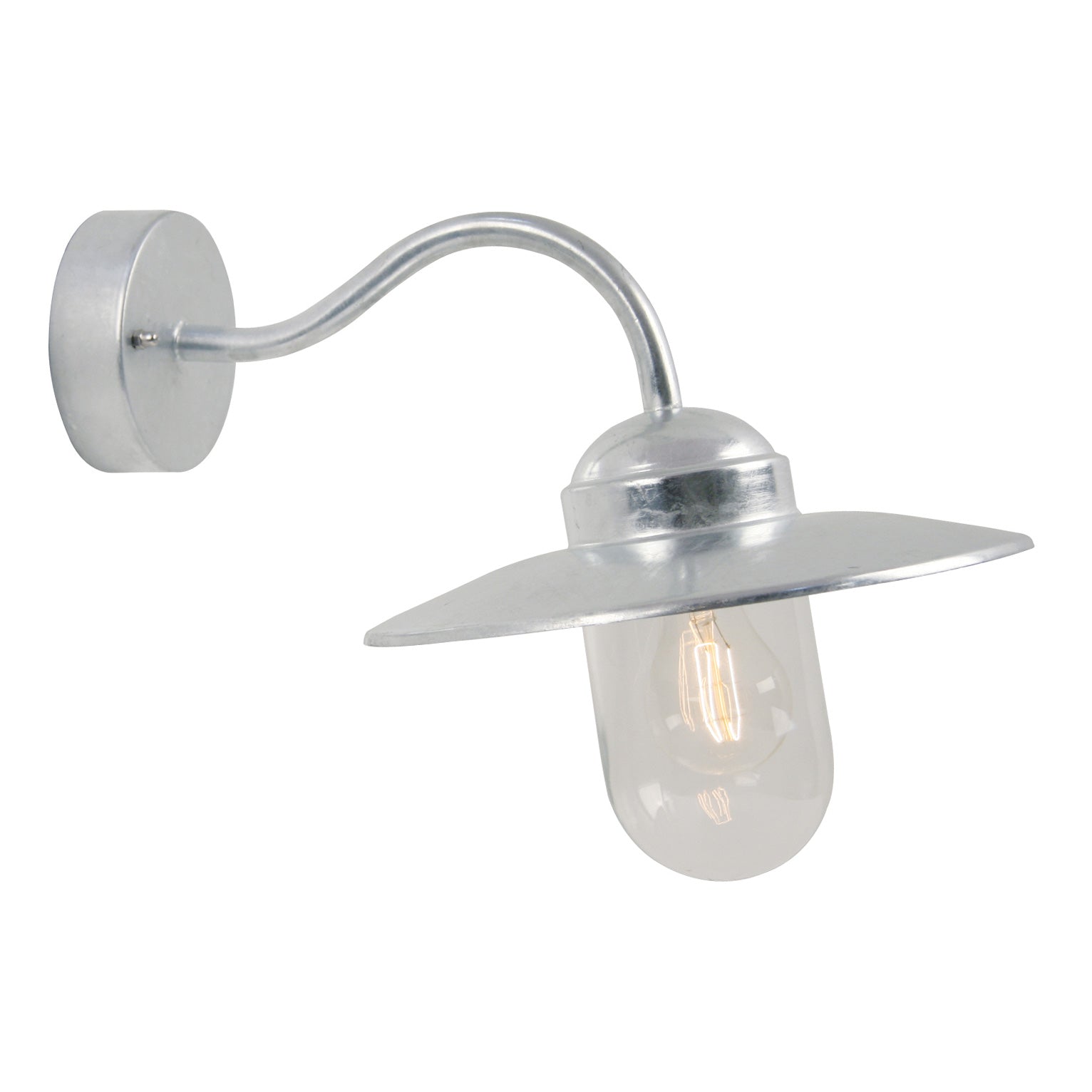 Luxembourg Wall Light, Galvanised