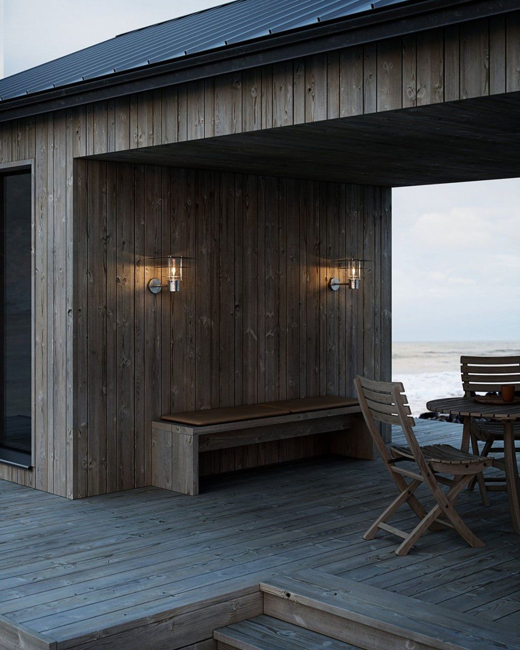 Bastia 35 Wall Lantern, Galvanised