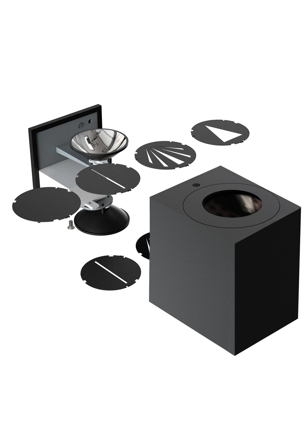 Canto Kubi 2 LED Wall Light, Galvanised