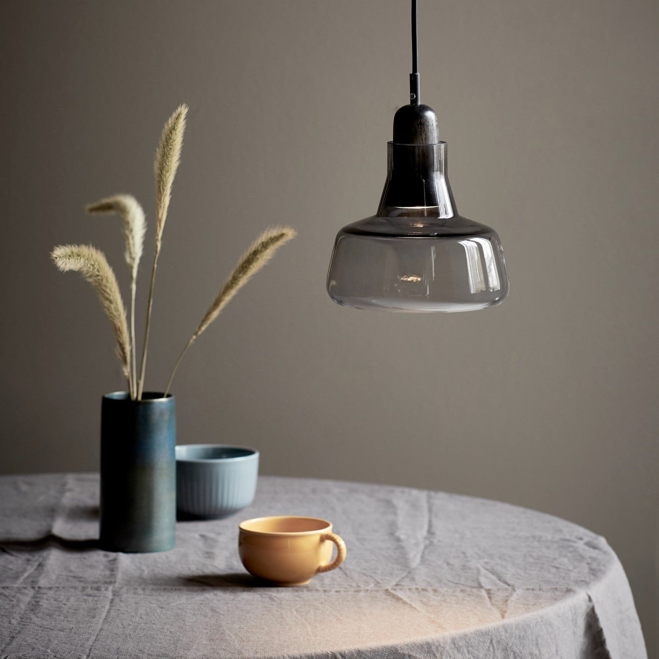 Chrystie 17 Smoked Glass Pendant Light