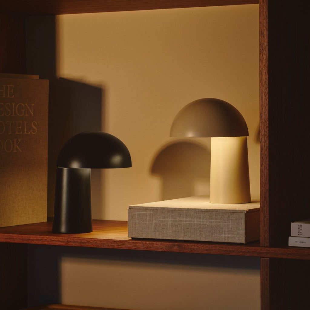 Faye Portable Table Lamp, Beige