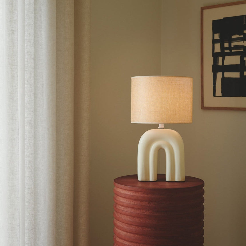 Haze Table Lamp, Beige