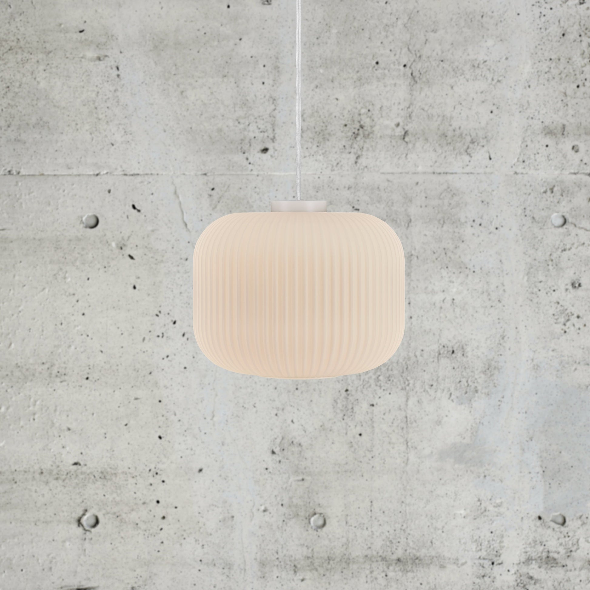 Milford 30 Pendant Light, Opal/White