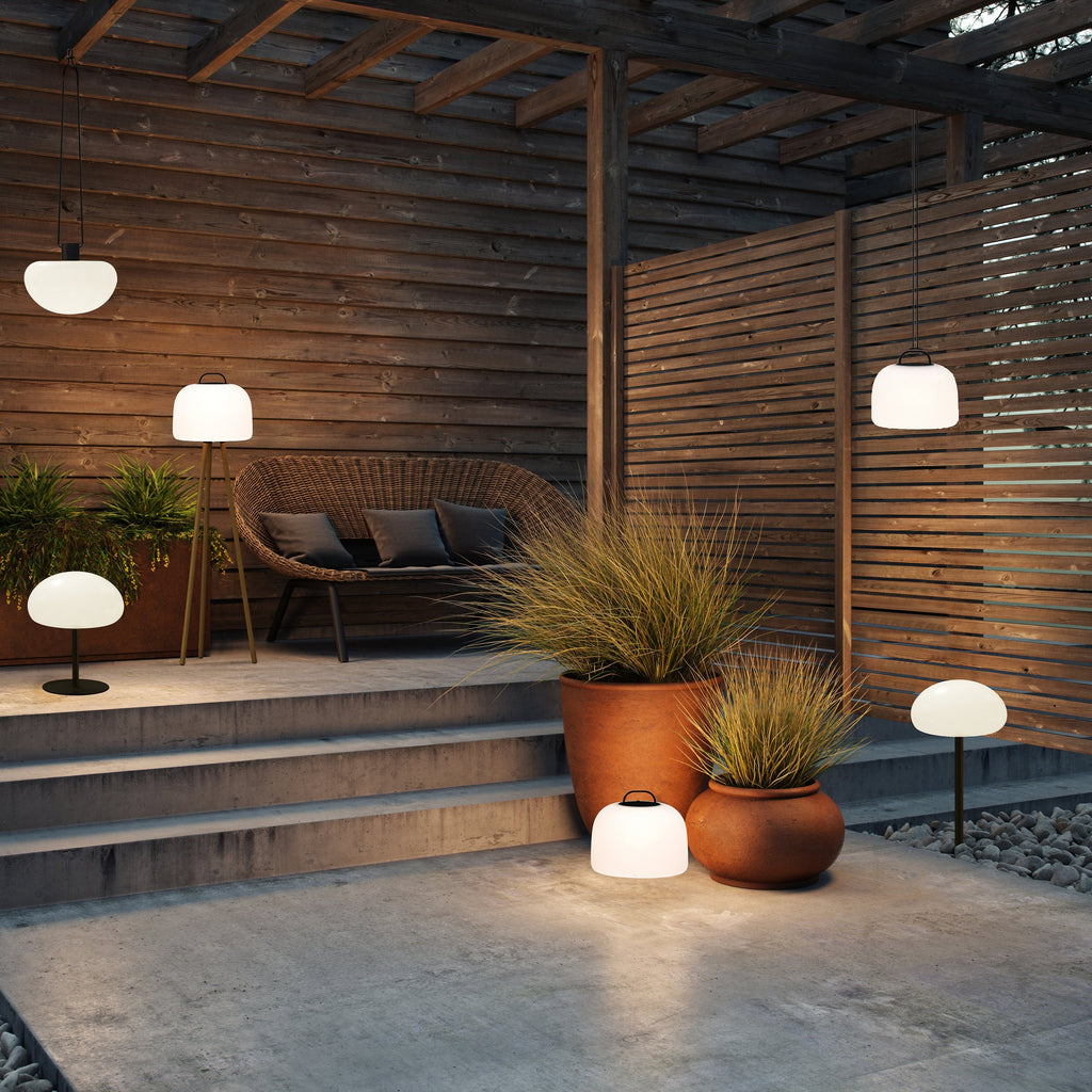 Sponge 20 Rechargeable Hanging Lamp, Black/Opal