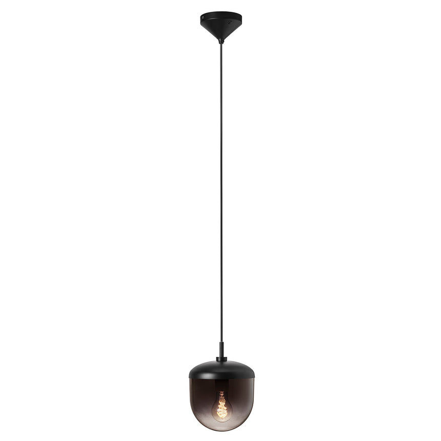 Magia 18 Pendant Light, Black/Smoke