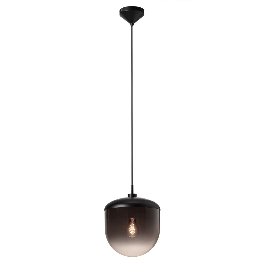 Magia 26 Pendant Light, Black/Smoke