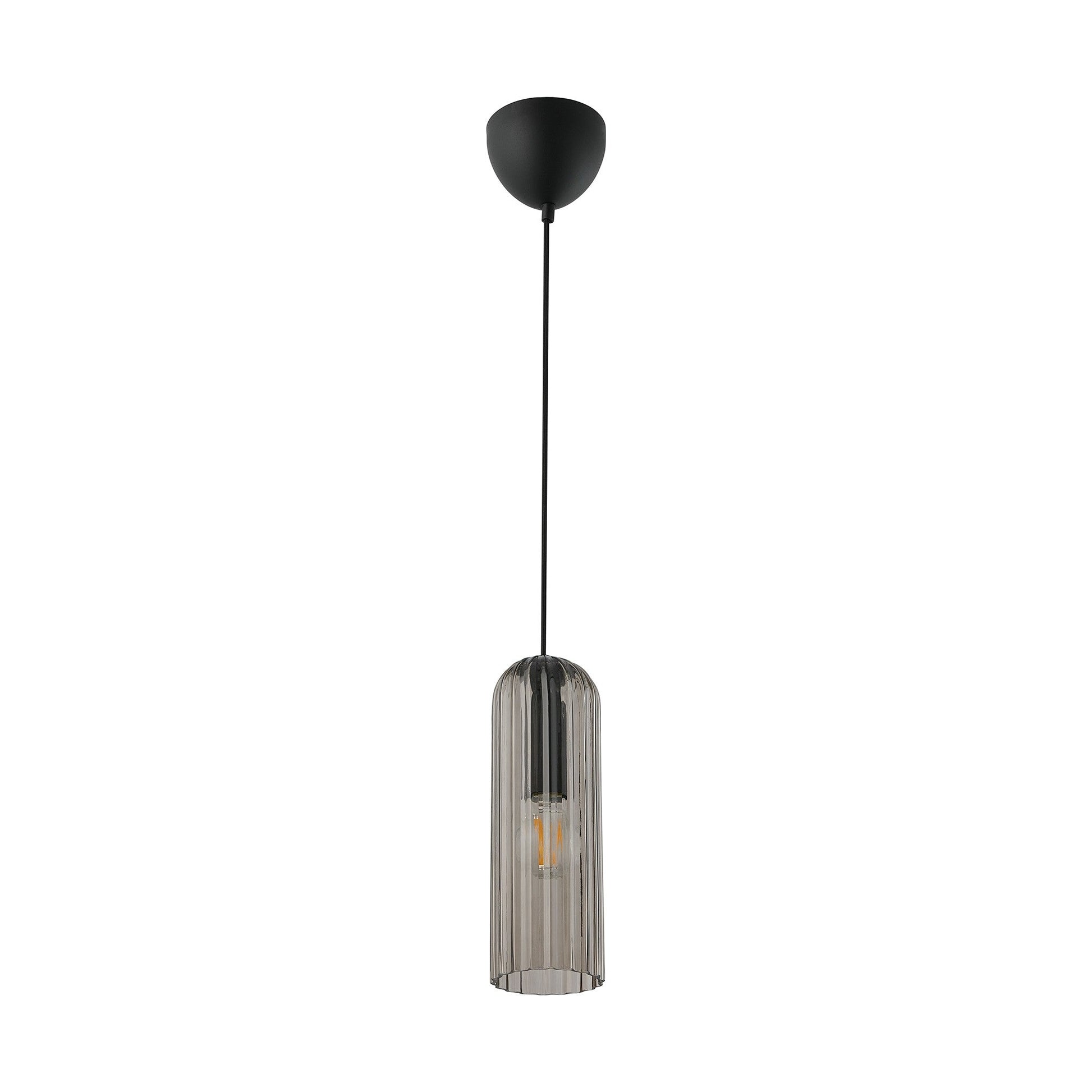 Miella Pendant Light, Smoked Glass