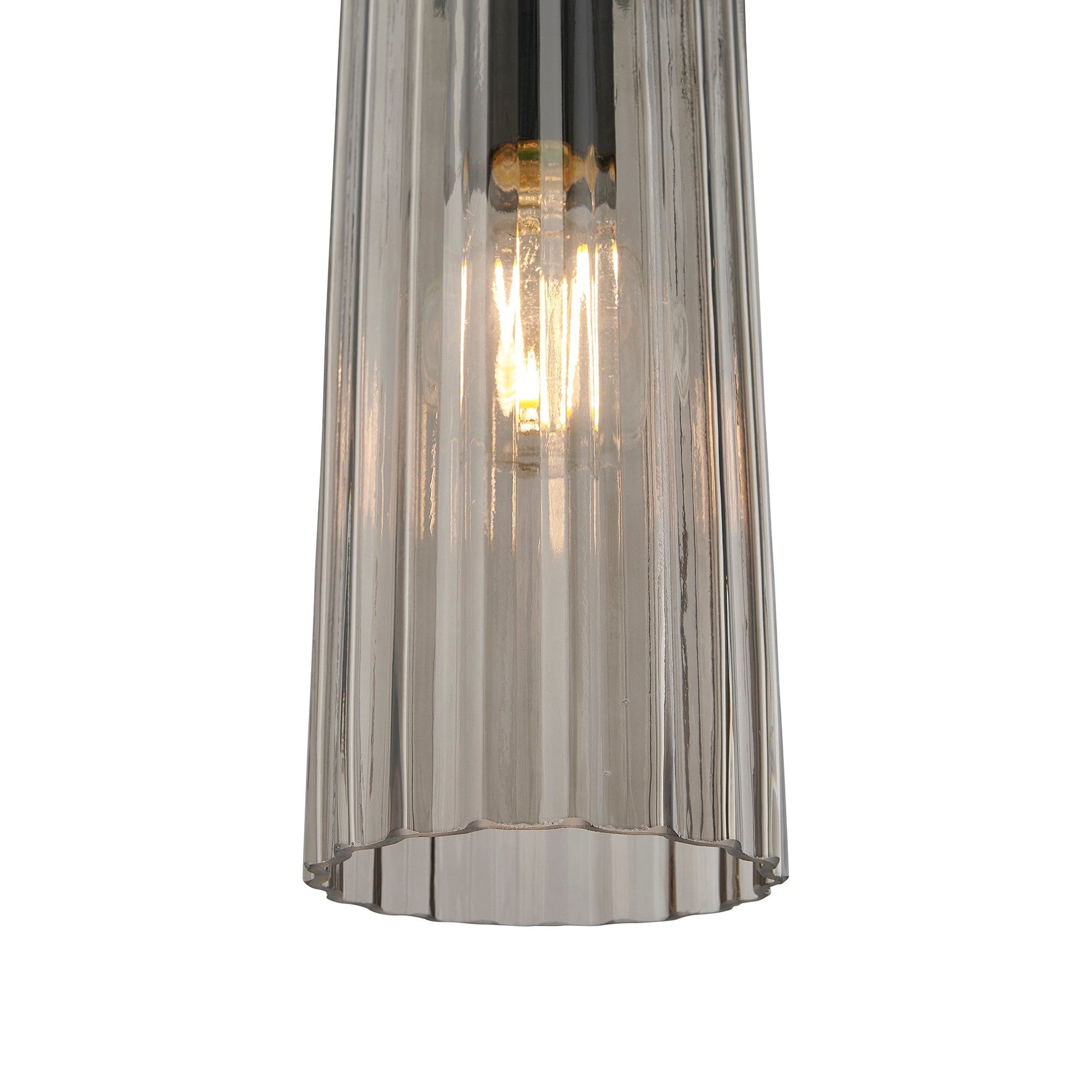 Miella Pendant Light, Smoked Glass