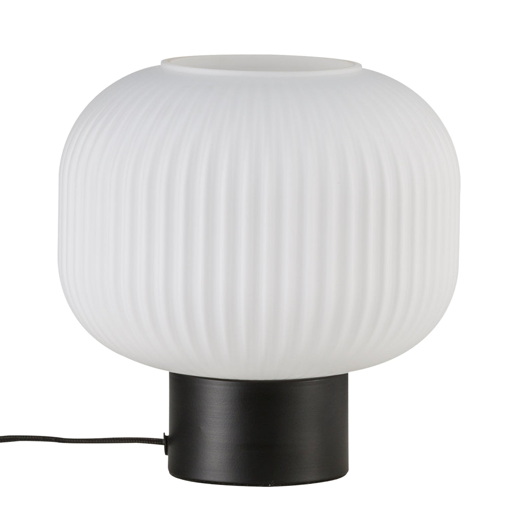 Milford Table Lamp, Opal/Black