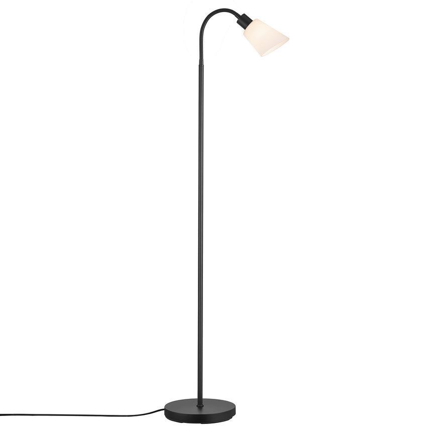 Molli Floor Lamp, Black/Opal