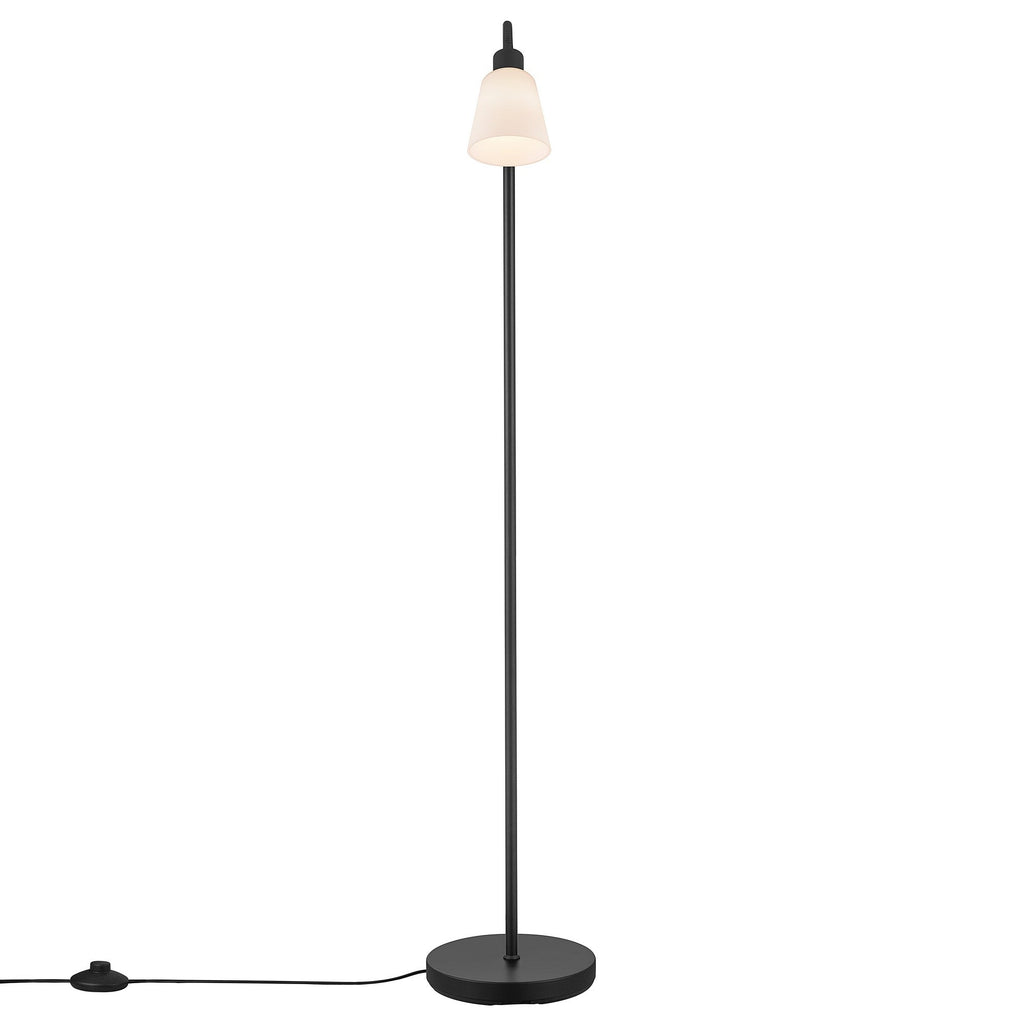 Molli Floor Lamp, Black/Opal