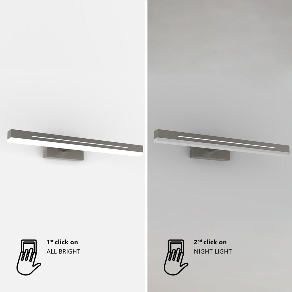 Otis 60 LED Bathroom Wall Light, Nickel