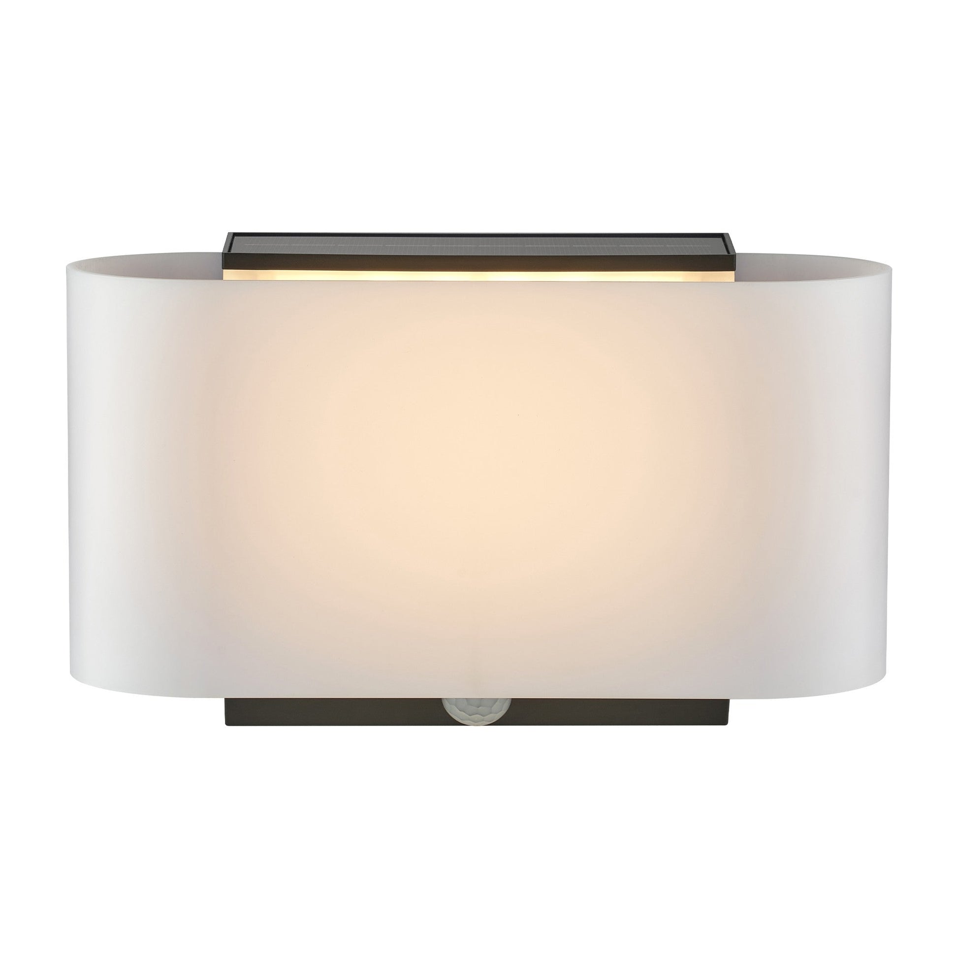 Piola Solar Wall Light, Black/Opal