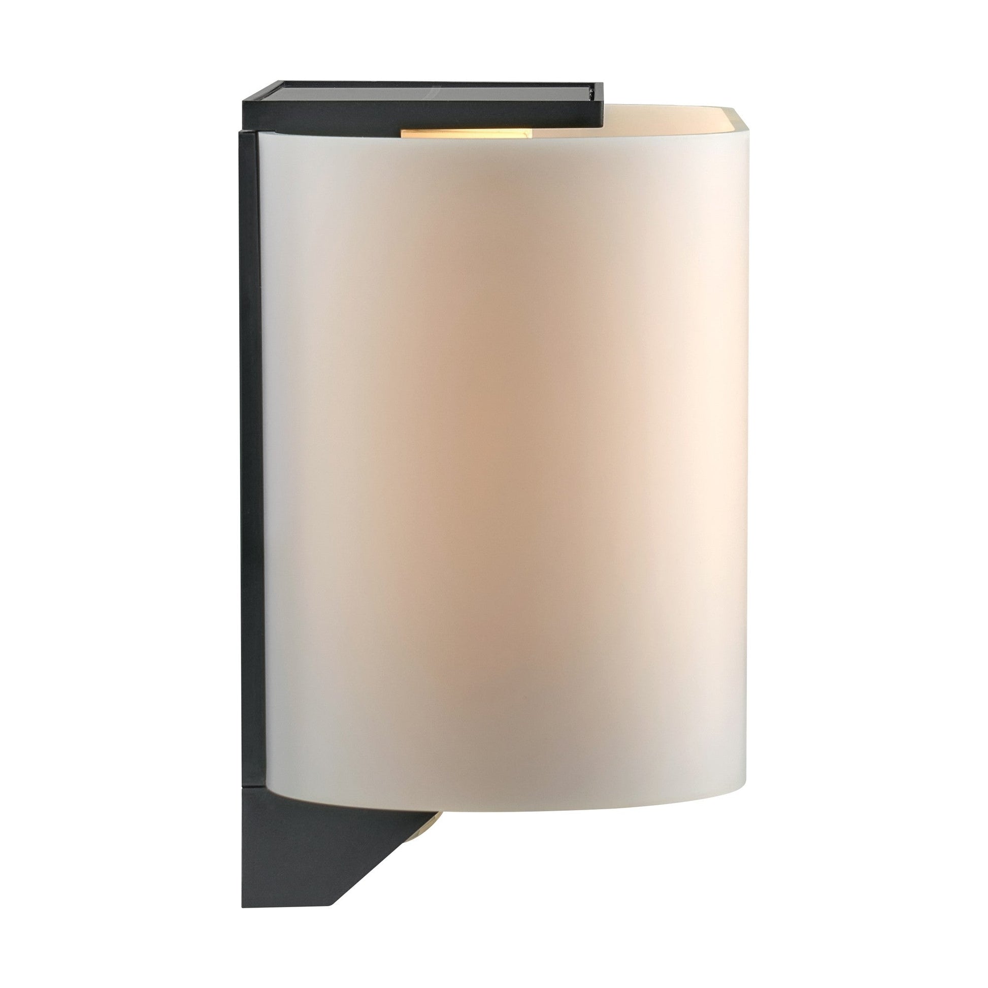 Piola Solar Wall Light, Black/Opal