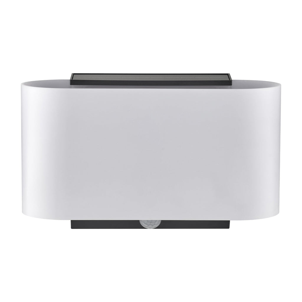 Piola Solar Wall Light, Black/Opal