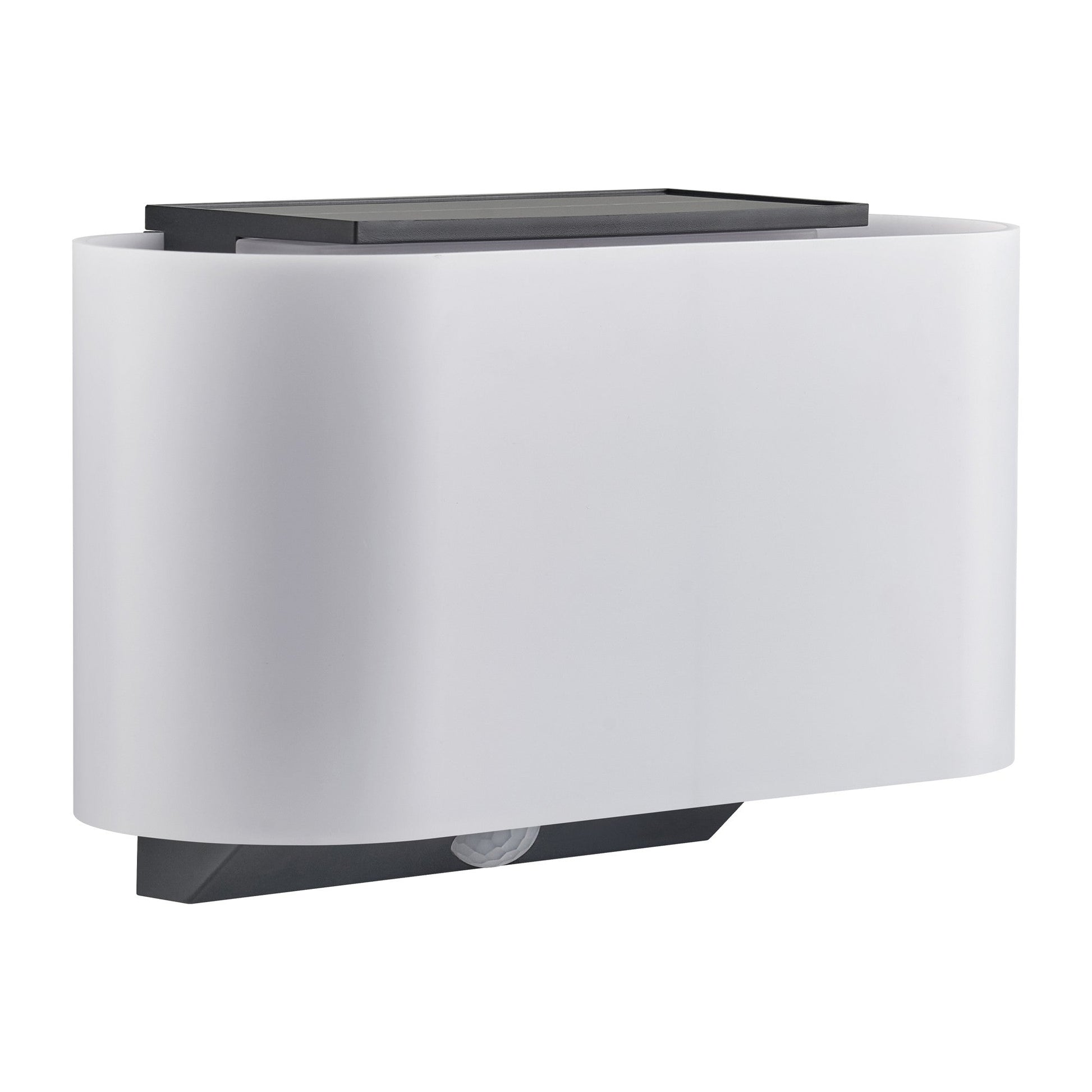 Piola Solar Wall Light, Black/Opal