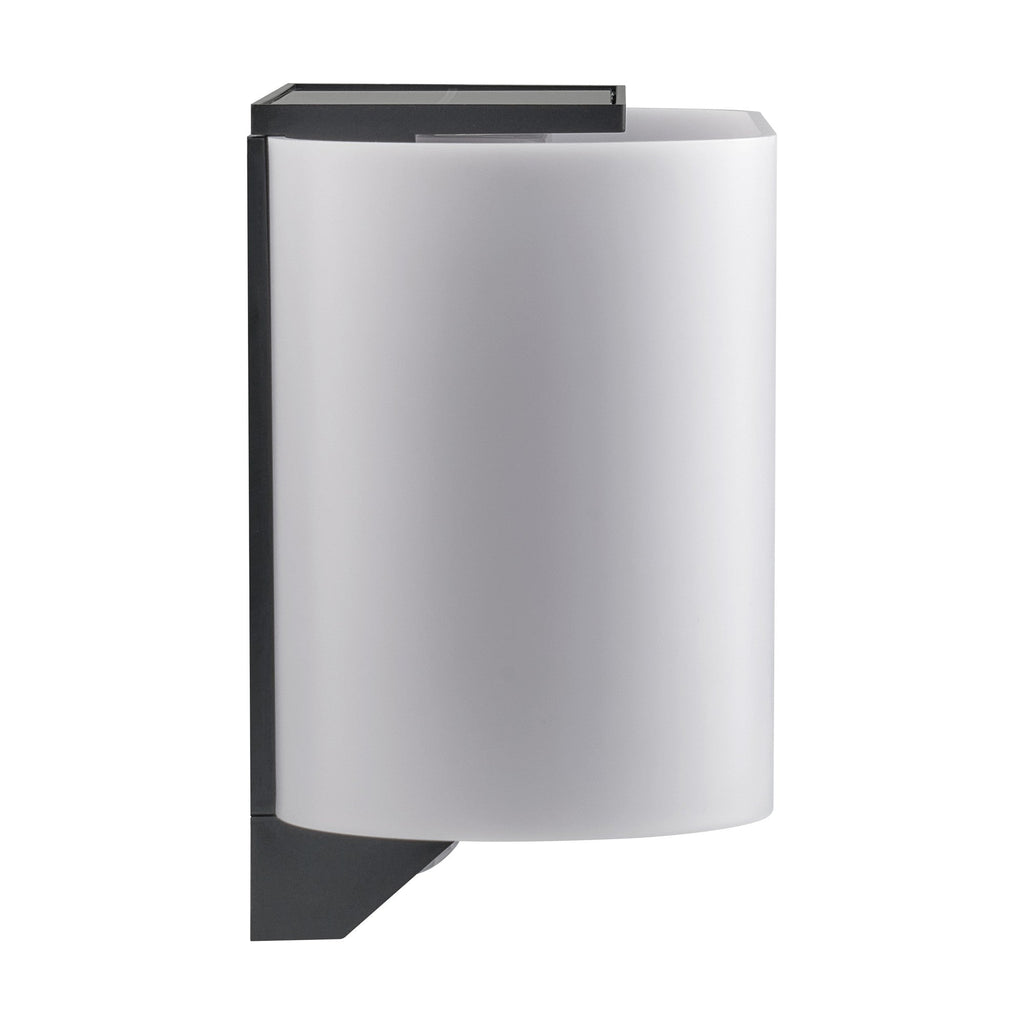 Piola Solar Wall Light, Black/Opal