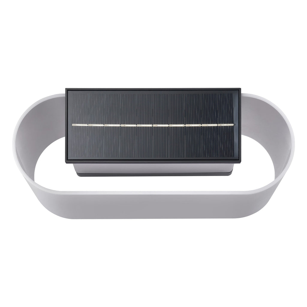 Piola Solar Wall Light, Black/Opal