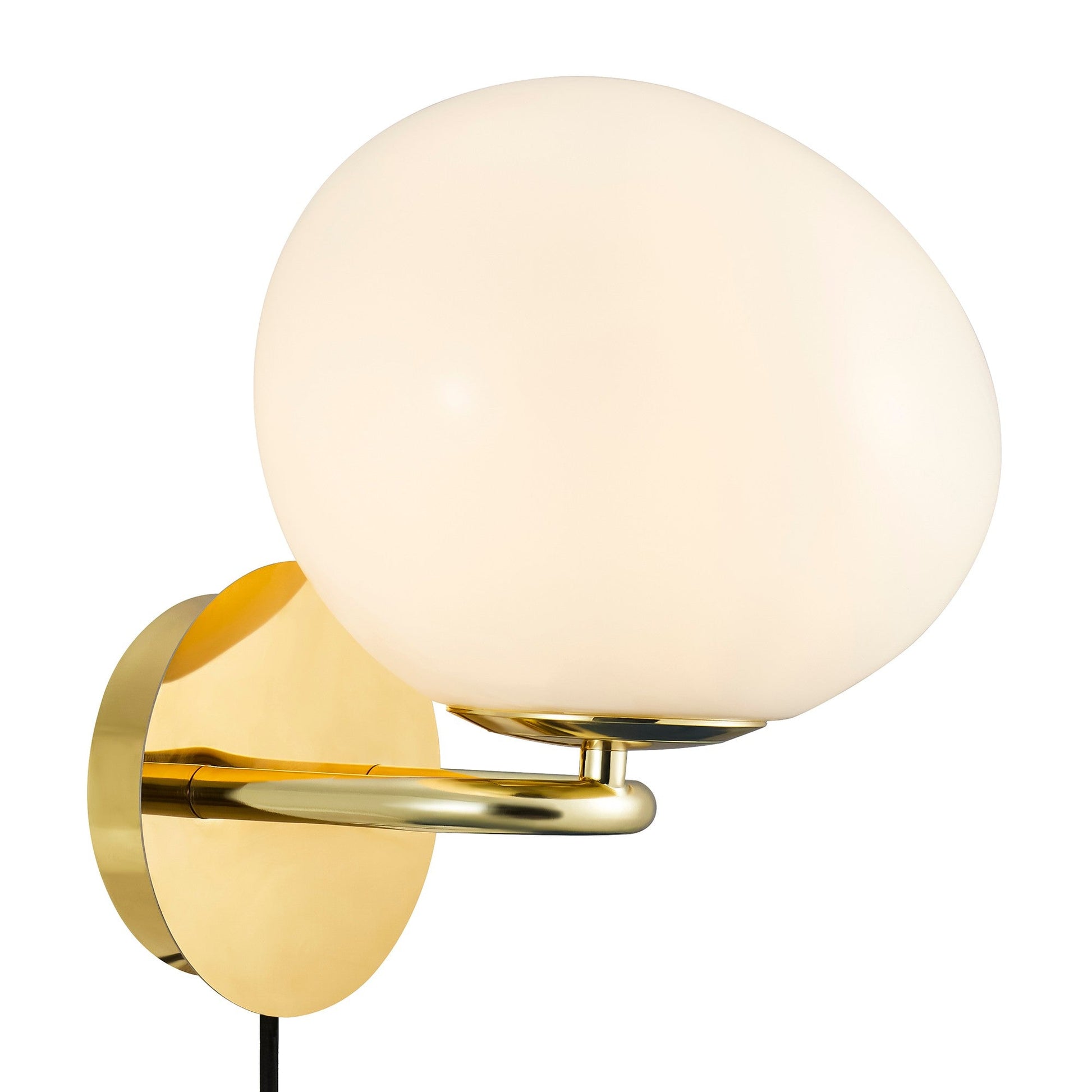 Shapes Wall Light, Brass/Opal