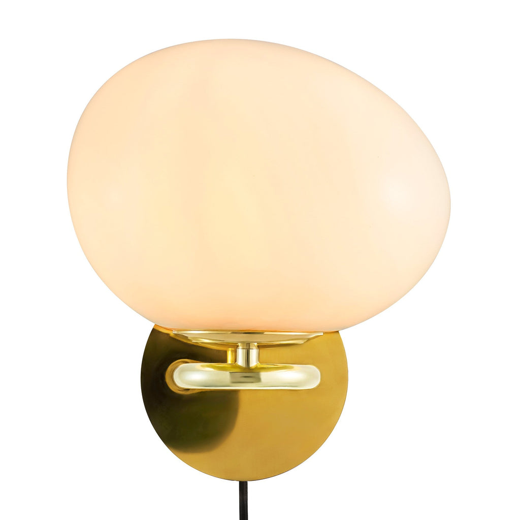 Shapes Wall Light, Brass/Opal