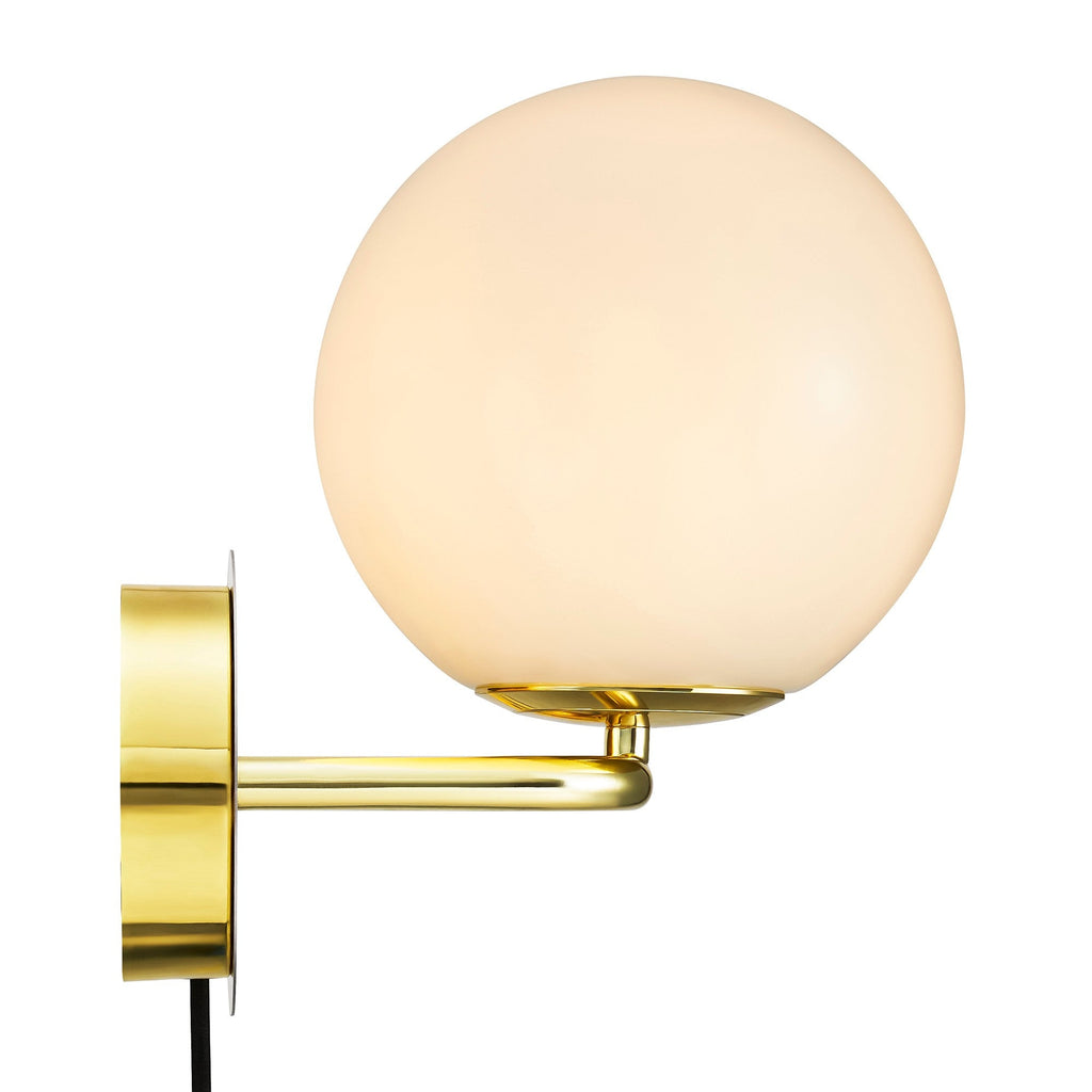 Shapes Wall Light, Brass/Opal