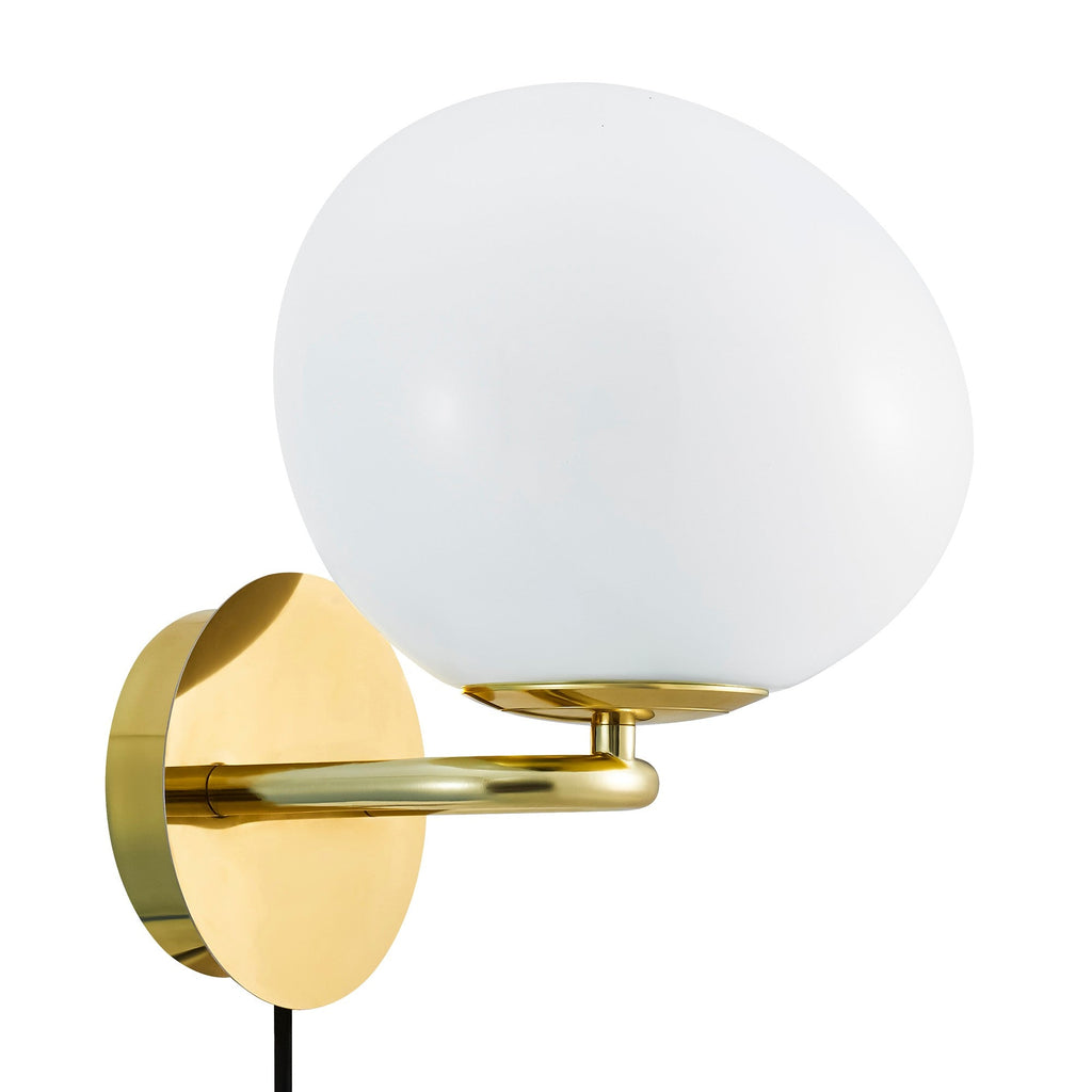 Shapes Wall Light, Brass/Opal
