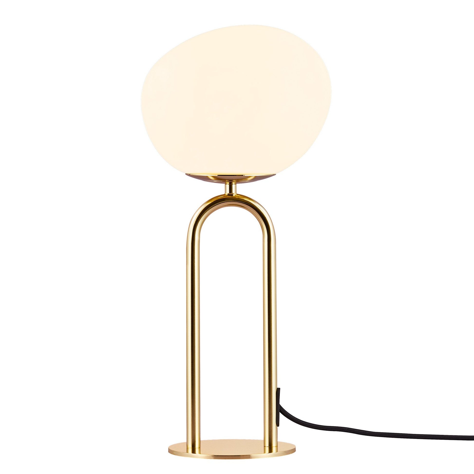 Shapes Table Lamp, Brass/Opal