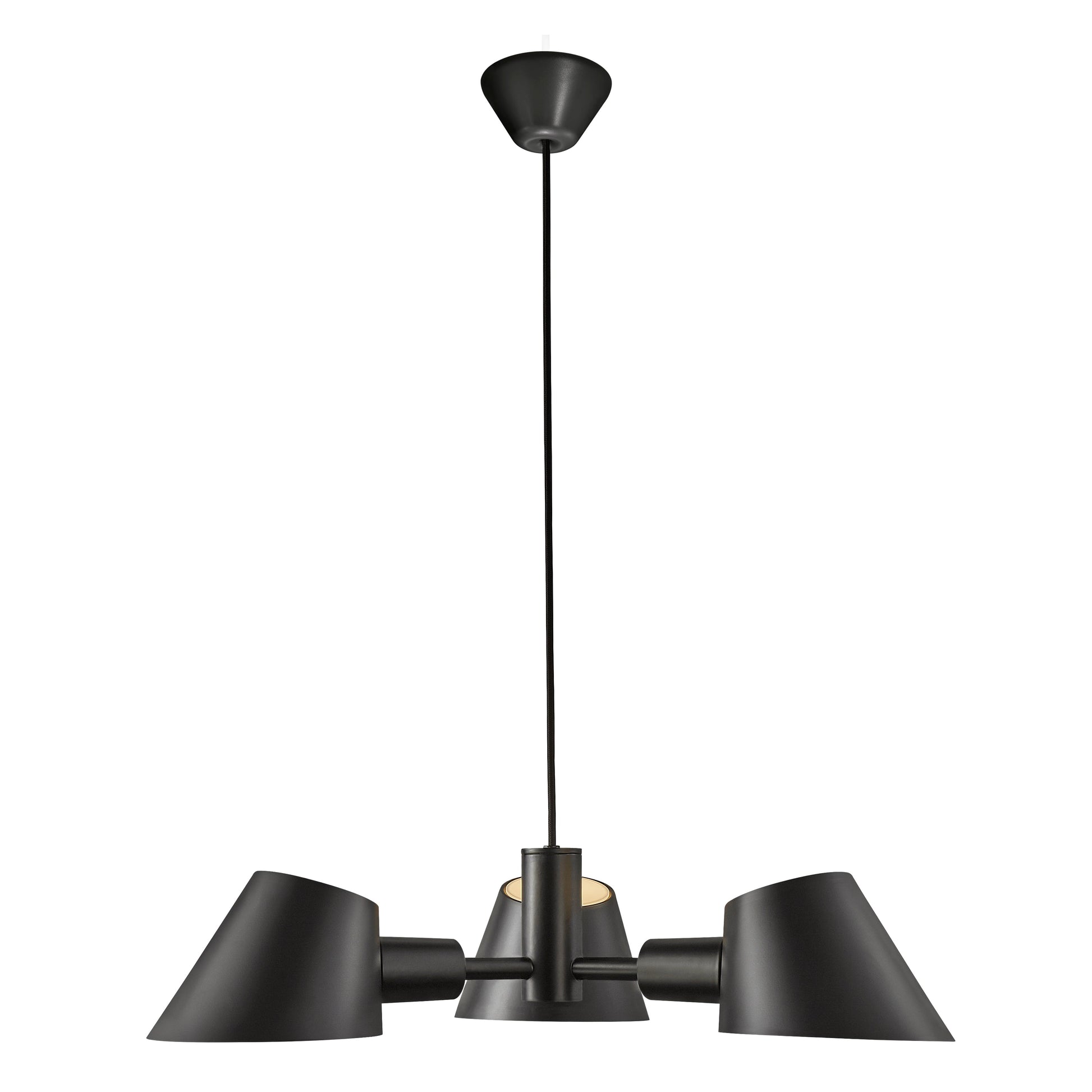 Stay 3 Light Pendant Light, Black