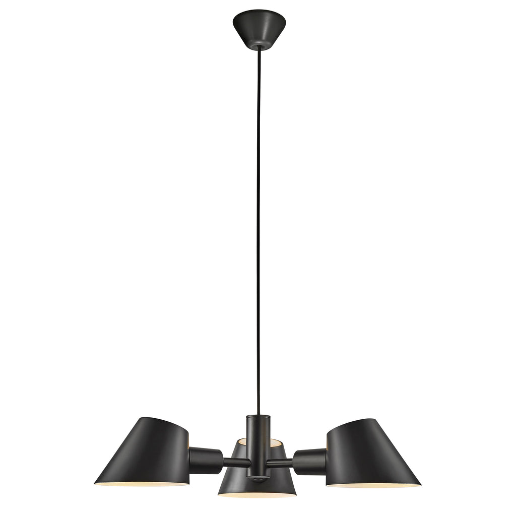 Stay 3 Light Pendant Light, Black