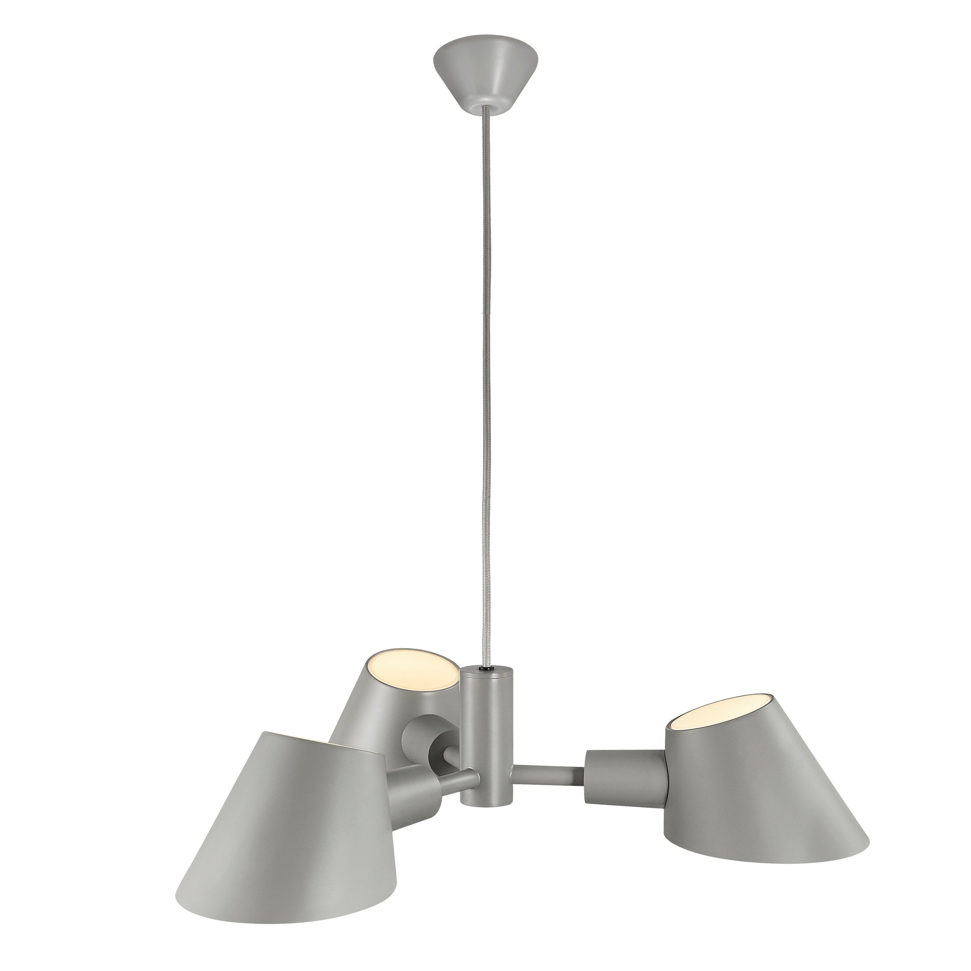 Stay 3 Light Pendant Light, Grey