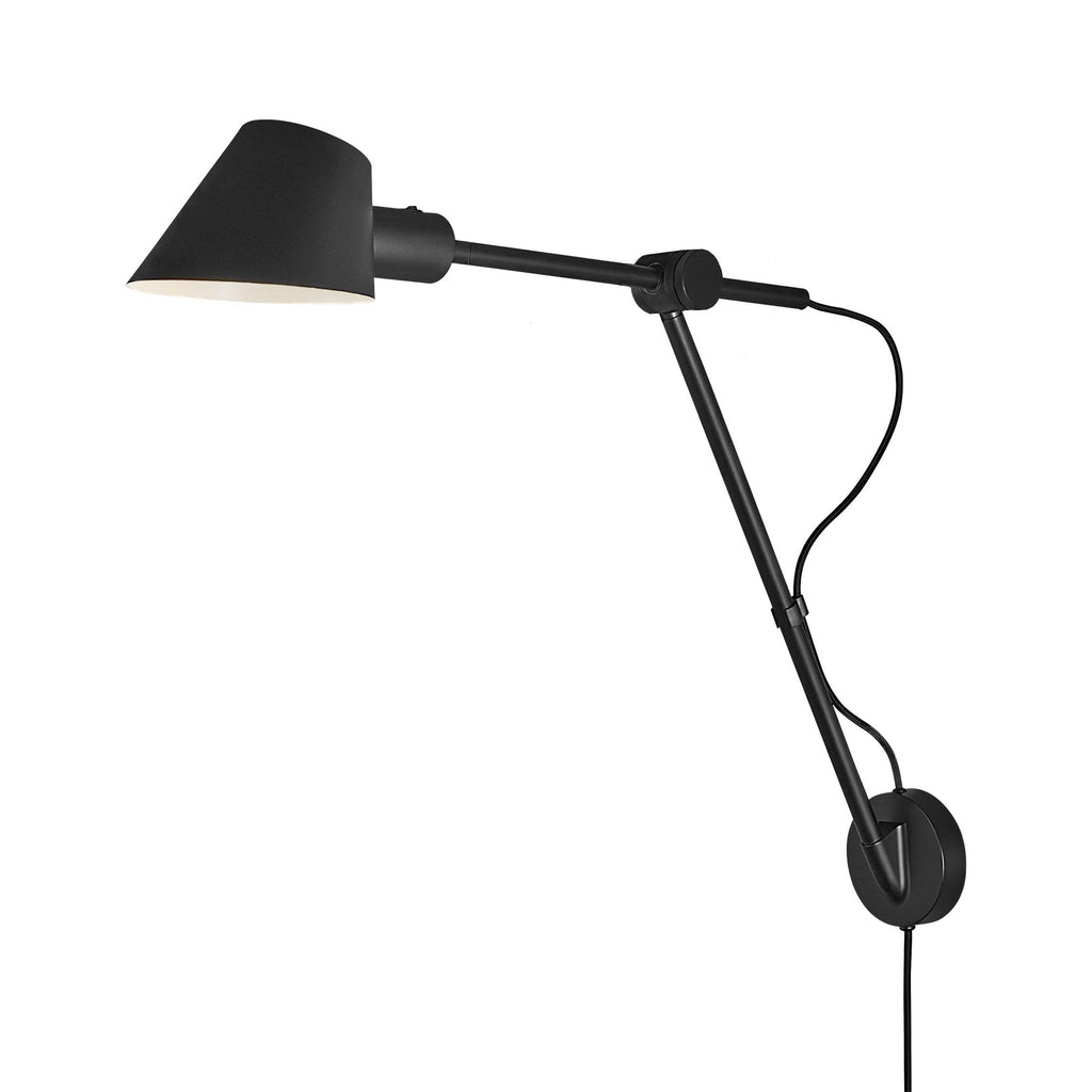 Stay Long Swing Arm Wall Light, Black