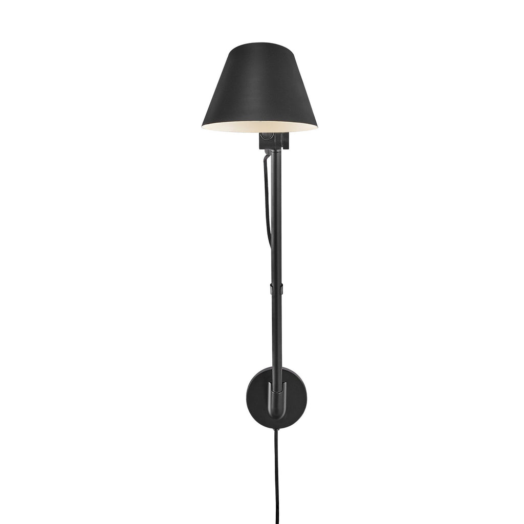 Stay Long Swing Arm Wall Light, Black