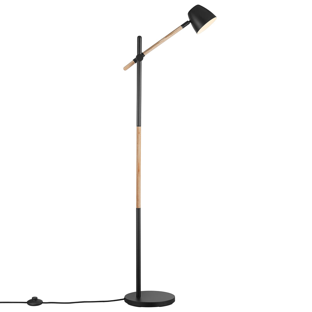 Theo Floor Lamp, Black/Brown