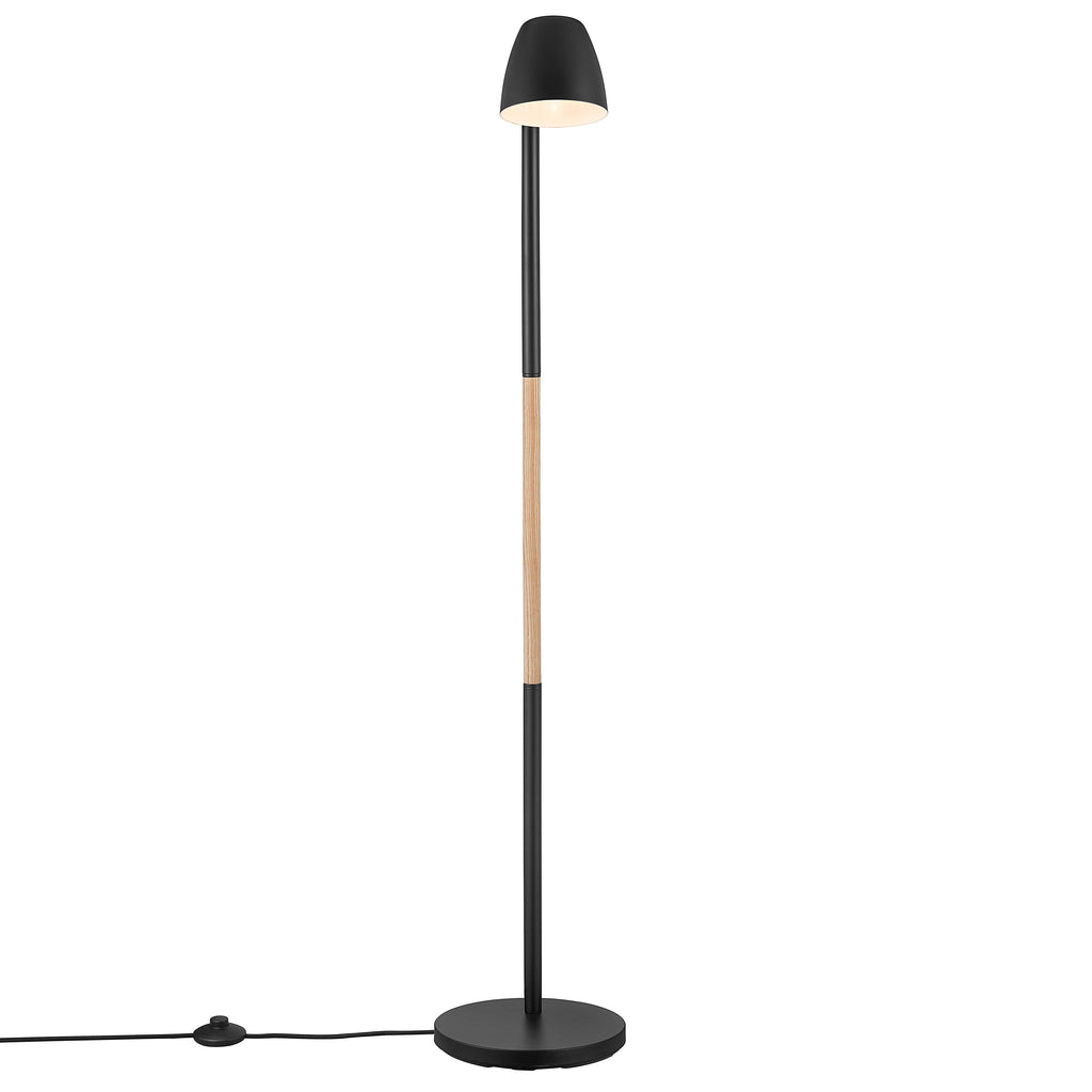 Theo Floor Lamp, Black/Brown