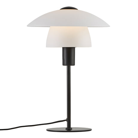 Verona Table Lamp, Black/Opal