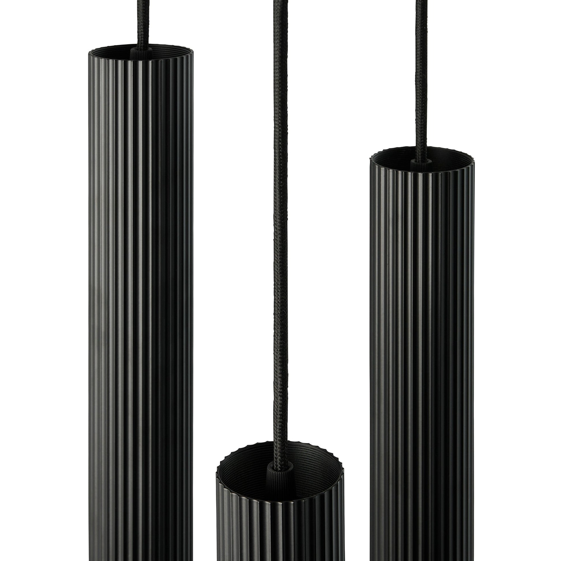 Vico 3 Light Pendant, Black