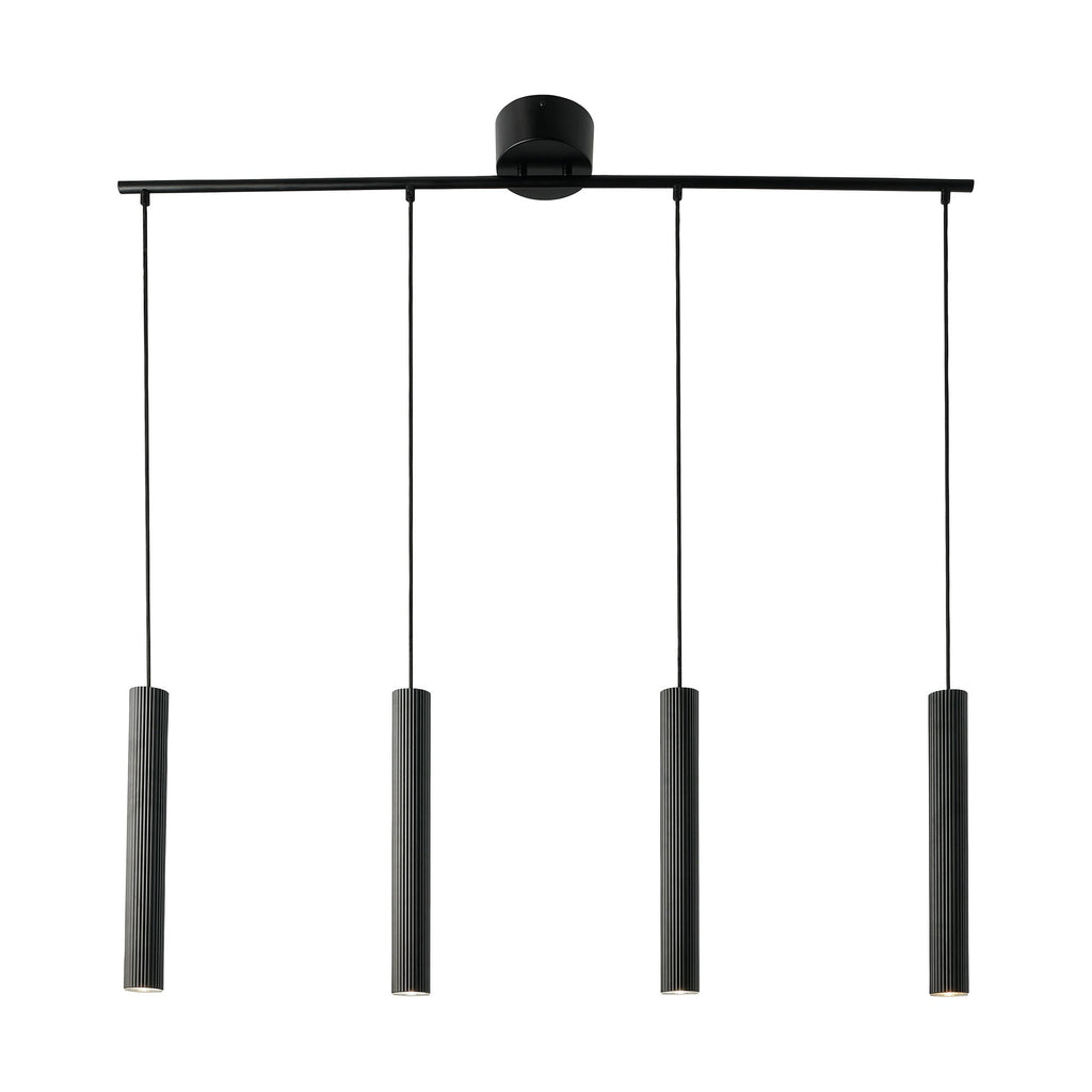 Vico 4 Light Island Pendant, Black