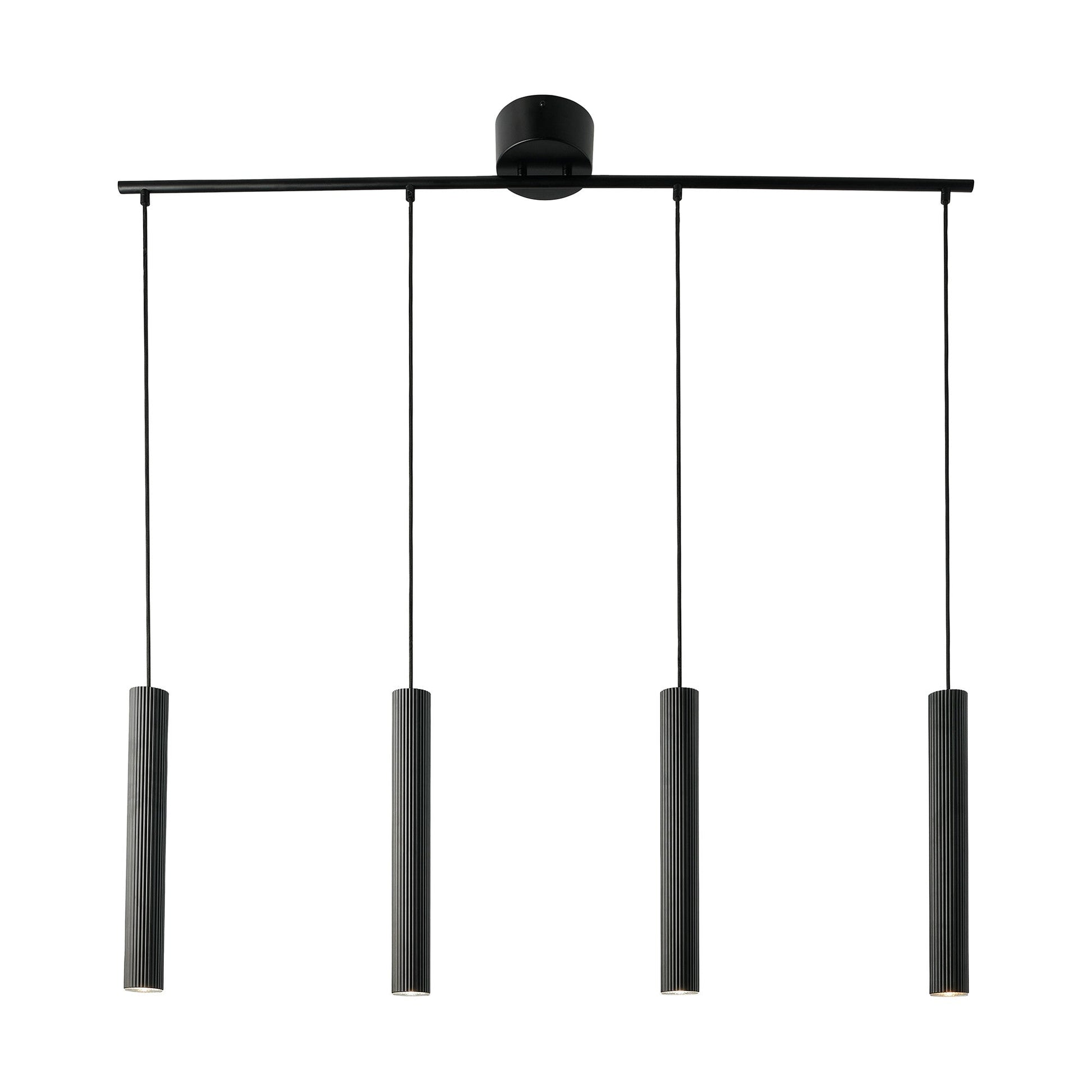 Vico 4 Light Island Pendant, Black