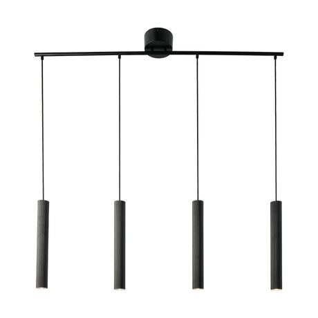 Vico 4 Light Island Pendant, Black