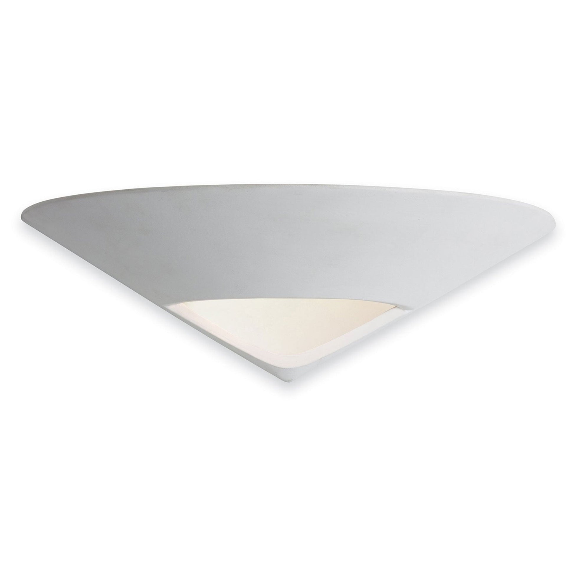 Apex Paintable Triangular Ceramic Wall Light