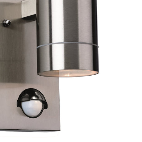 Arren Down Wall Light with PIR Sensor, Stainless Steel