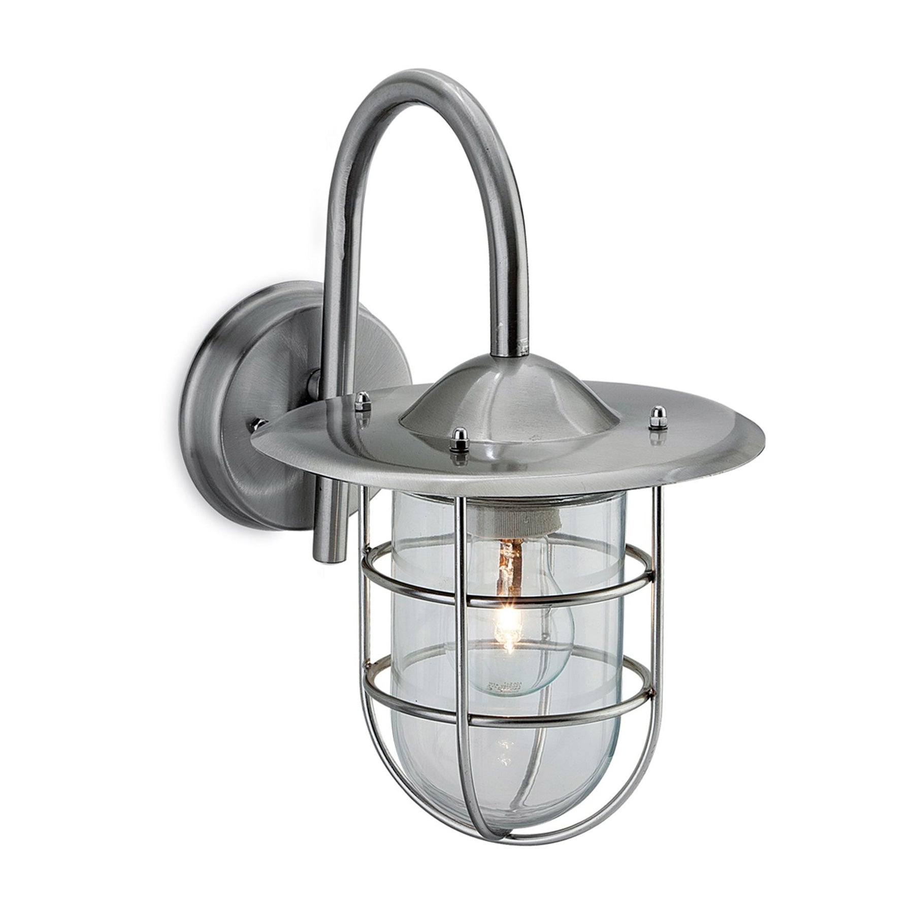 Brenner Outdoor Caged Wall Light