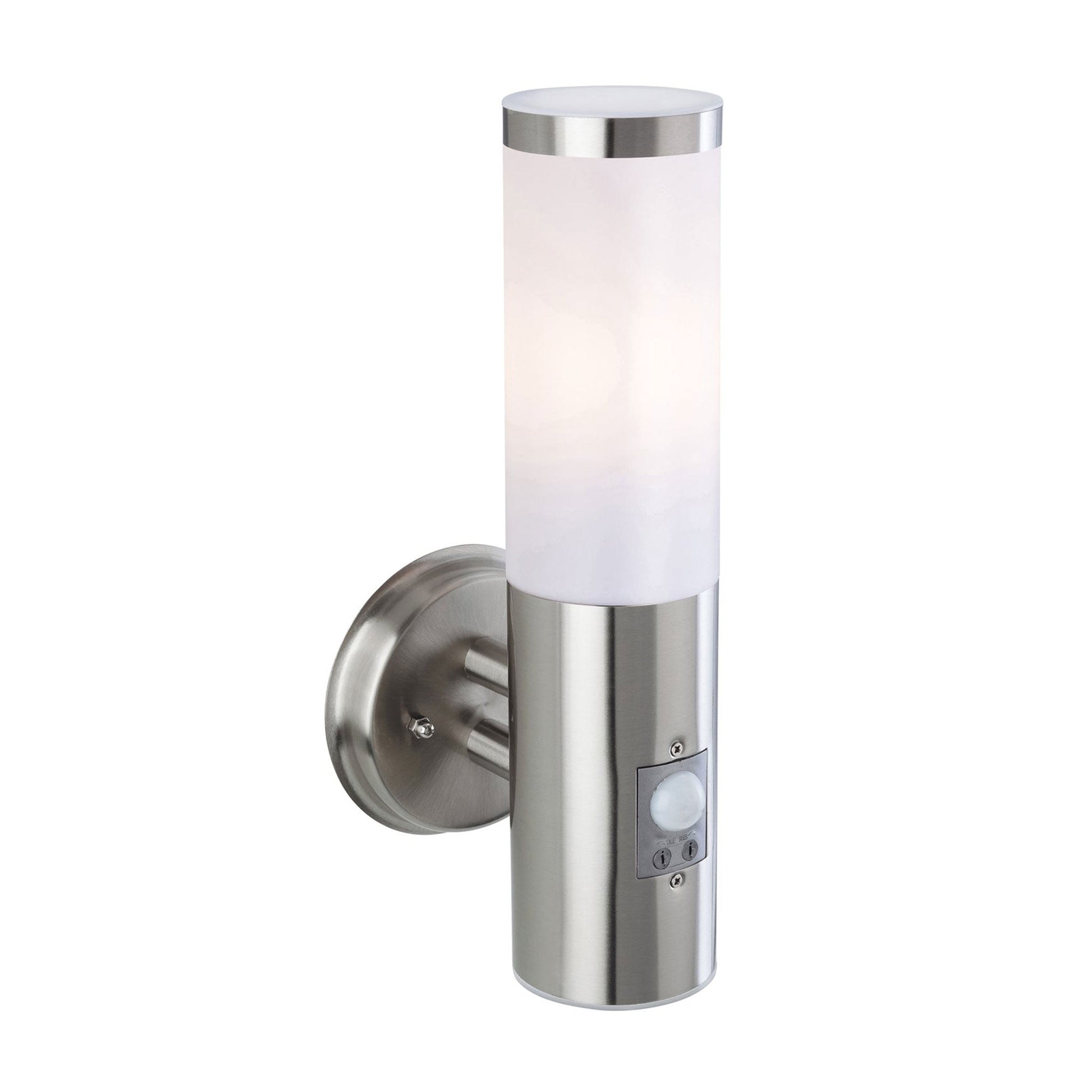 Capri PIR Sensor Wall Light, Stainless Steel