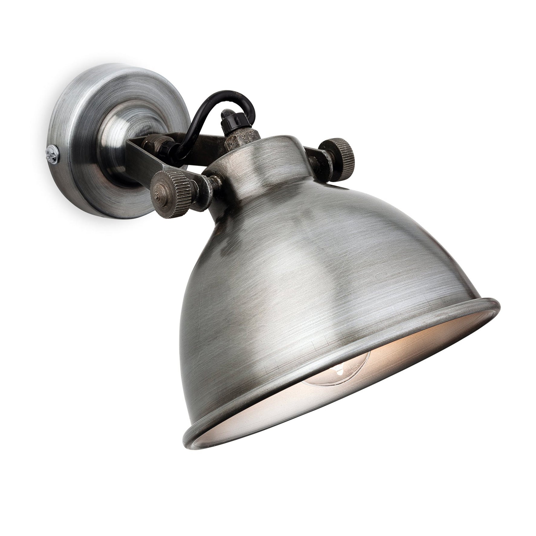 Chester Adjustable Wall Sconce, Antique Silver