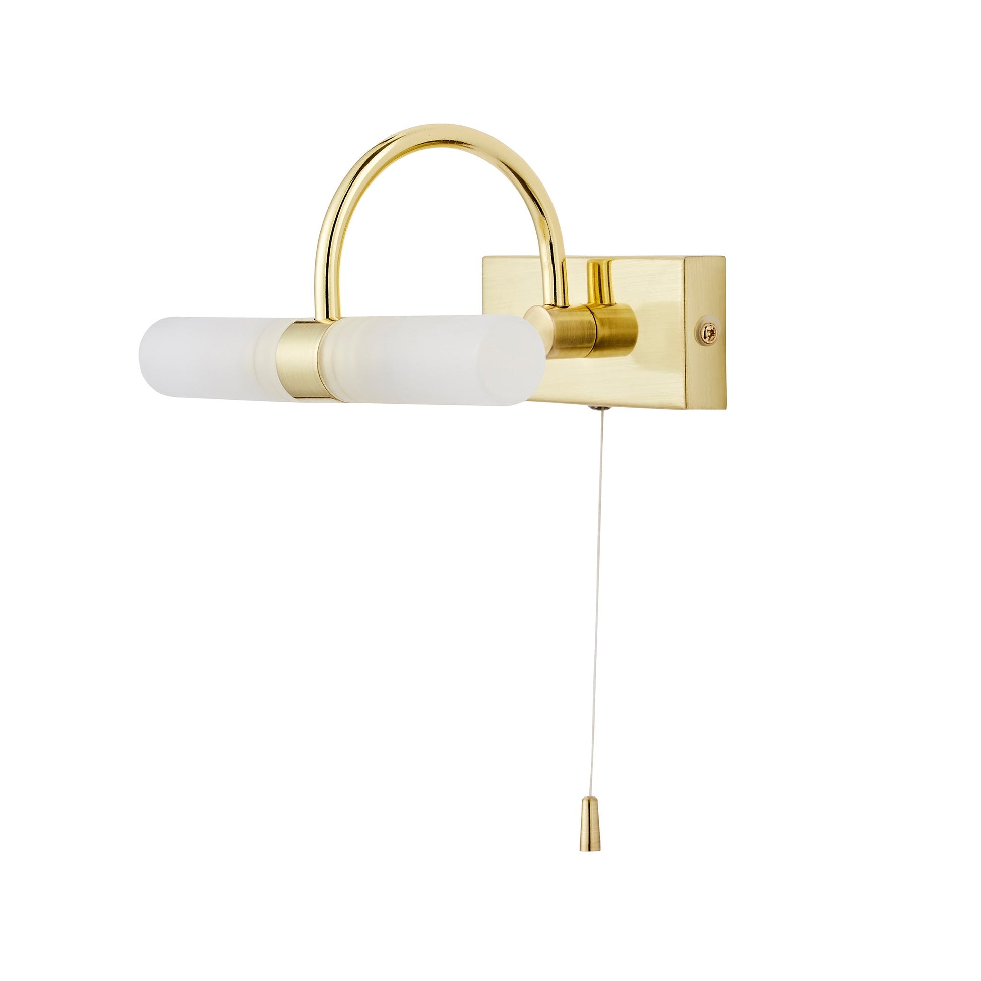 Corvus 20cm Bathroom Wall Light, Satin Brass