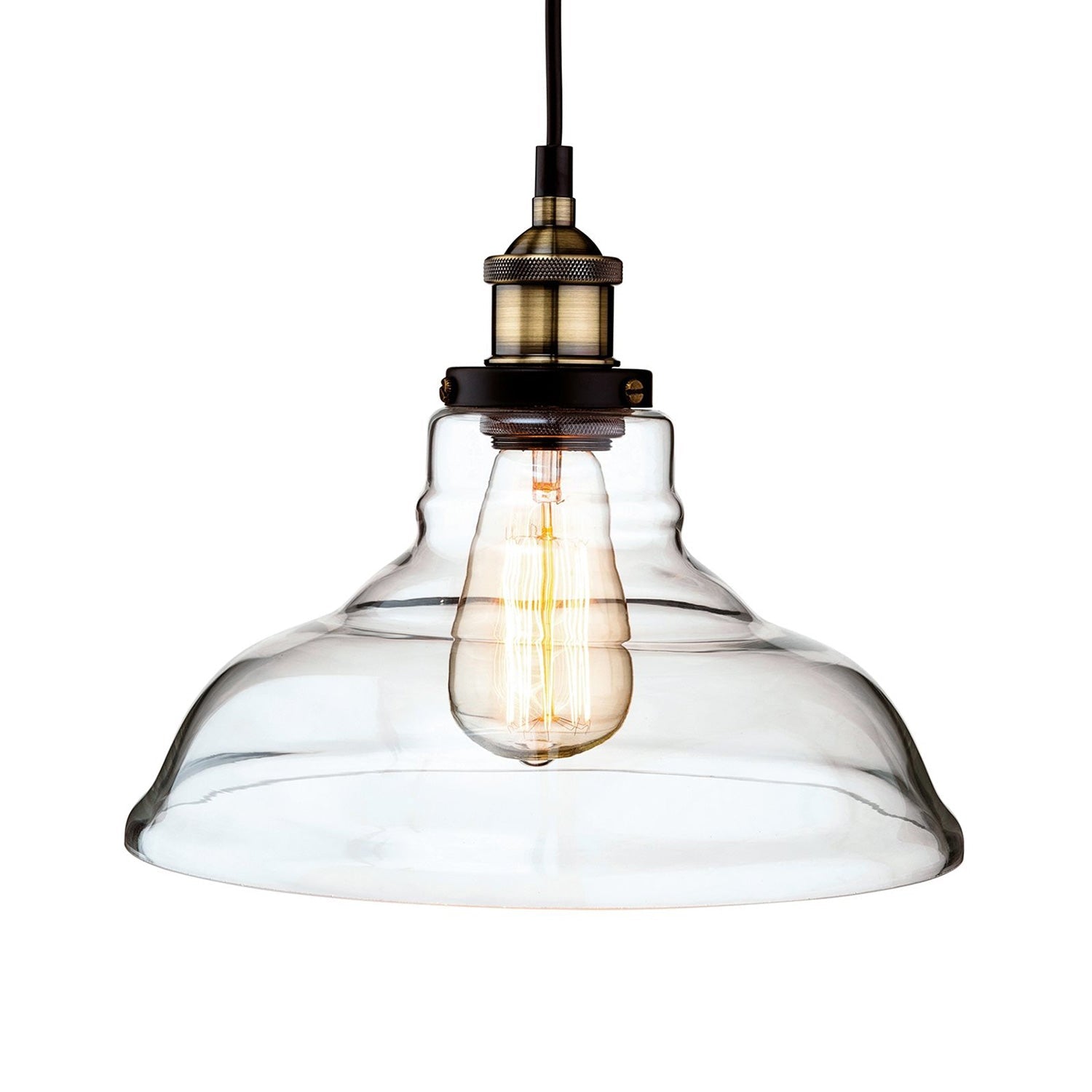 Ava Conical Glass Pendant Light