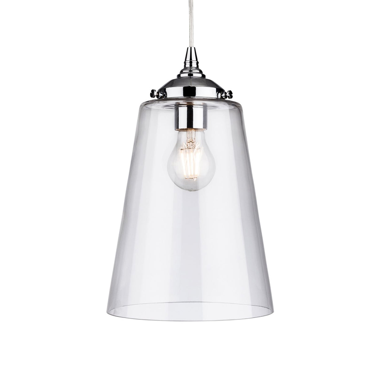 Esme Glass Tubular Pendant Light