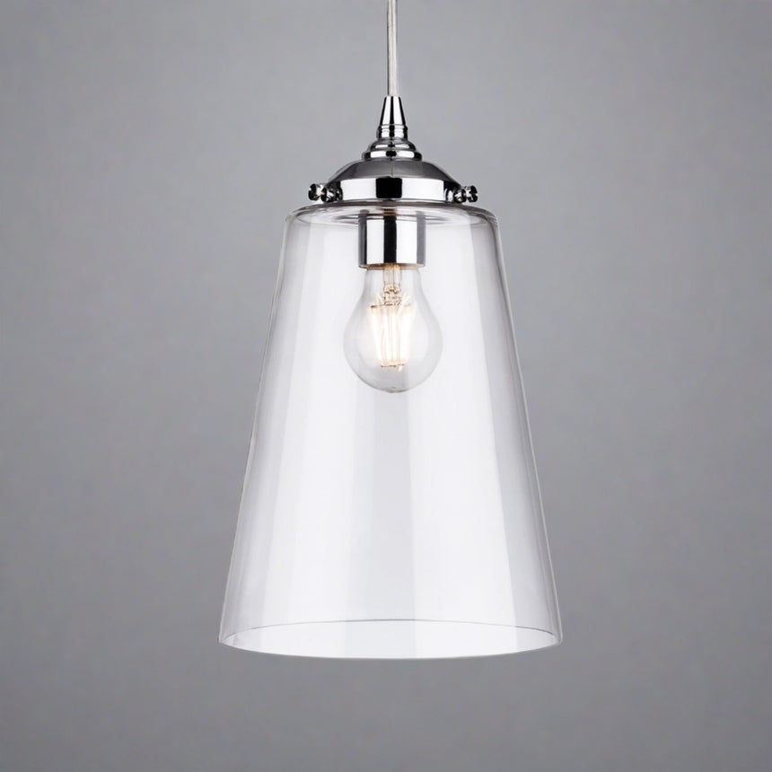 Esme Glass Tubular Pendant Light